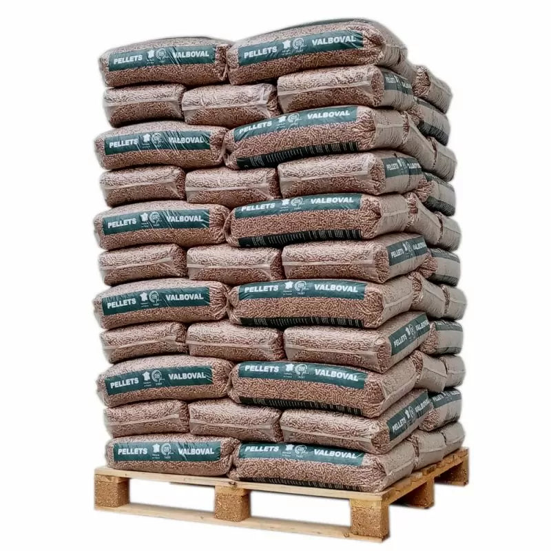 Granulés Bois Valboval DIN Plus Qualité Supérieure Palette 65 Sacs 15kg Chauffage Optimal