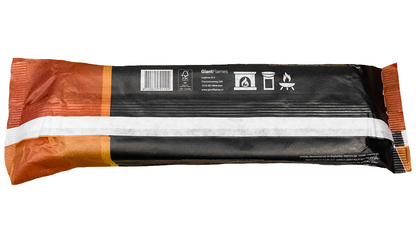 Giant Flames Bloc Bûche Cheminée FSC 700g : Bois Compressé Écologique, Longue Combustion Facile