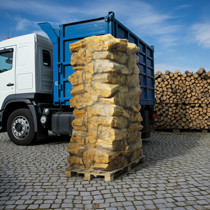 88 Filets Bois de Chauffage Aulne Fendu Séché Four 25cm Qualité Premium