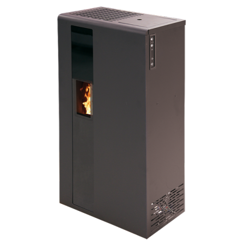 Poêle à Granulés BELLEZA SMILE 5,5 kW Noir, Compact, Pilotage Smartphone, Chaleur Optimale