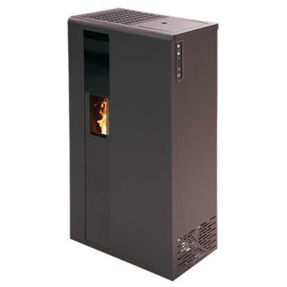 Poêle à Granulés BELLEZA SMILE 5,5 kW Noir, Compact, Pilotage Smartphone, Chaleur Optimale